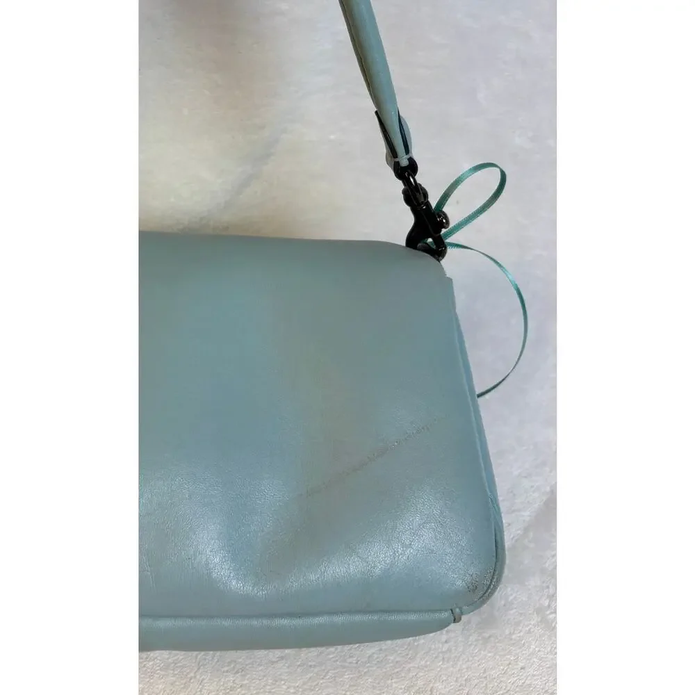 Coach Pillow Tabby Shoulder Bag 26 in Aqua Leather